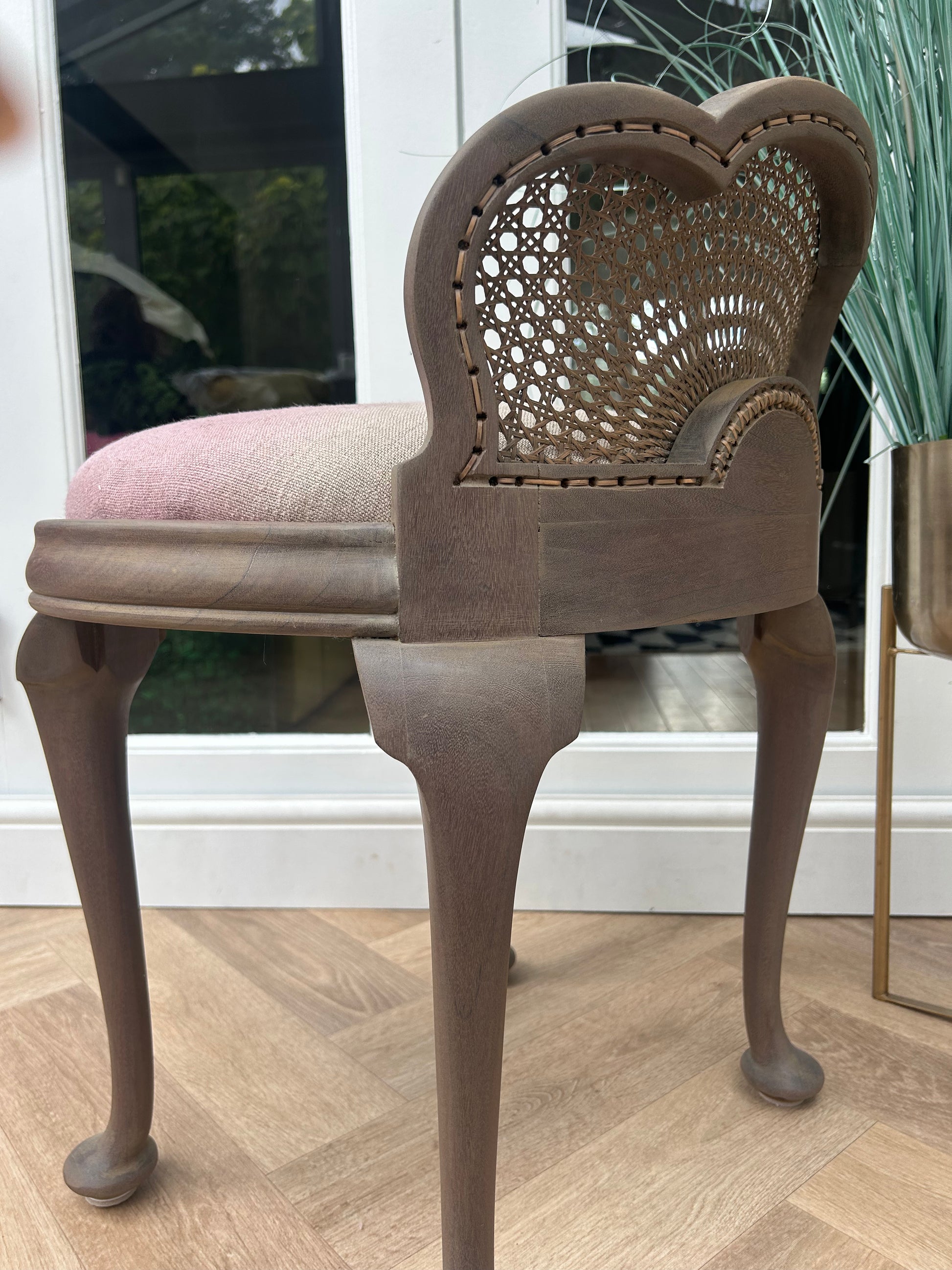 Decorative chair with intricate backrest