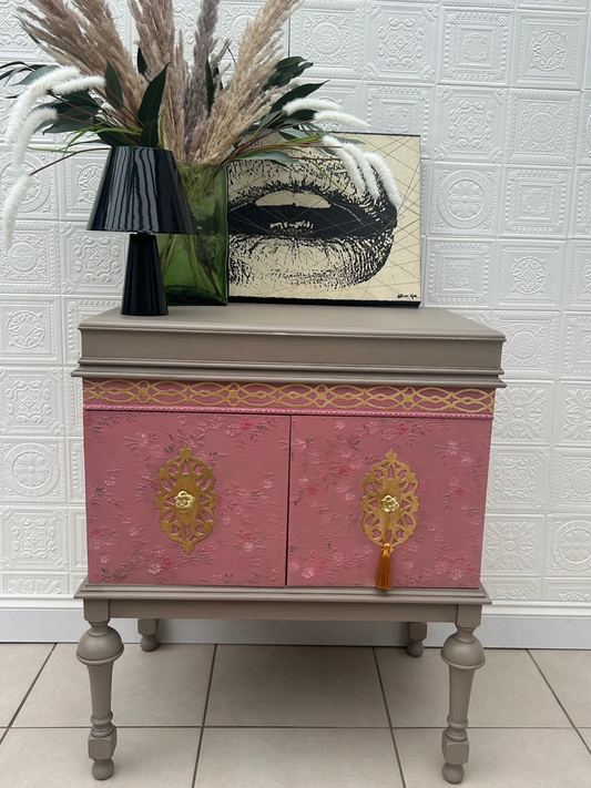 Pink vintage Drinks Cabinet, Sideboard