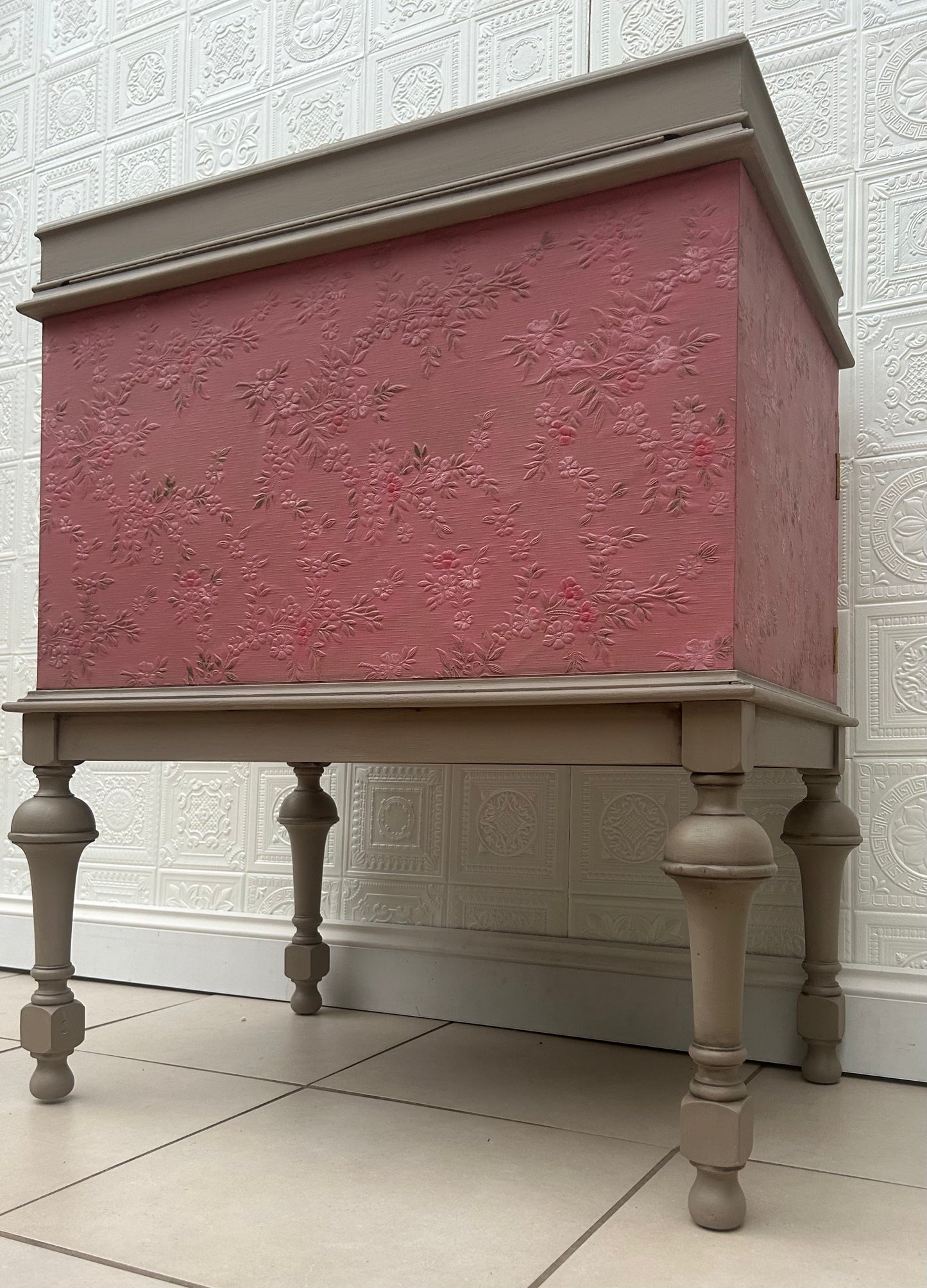 Pink vintage Drinks Cabinet, Sideboard