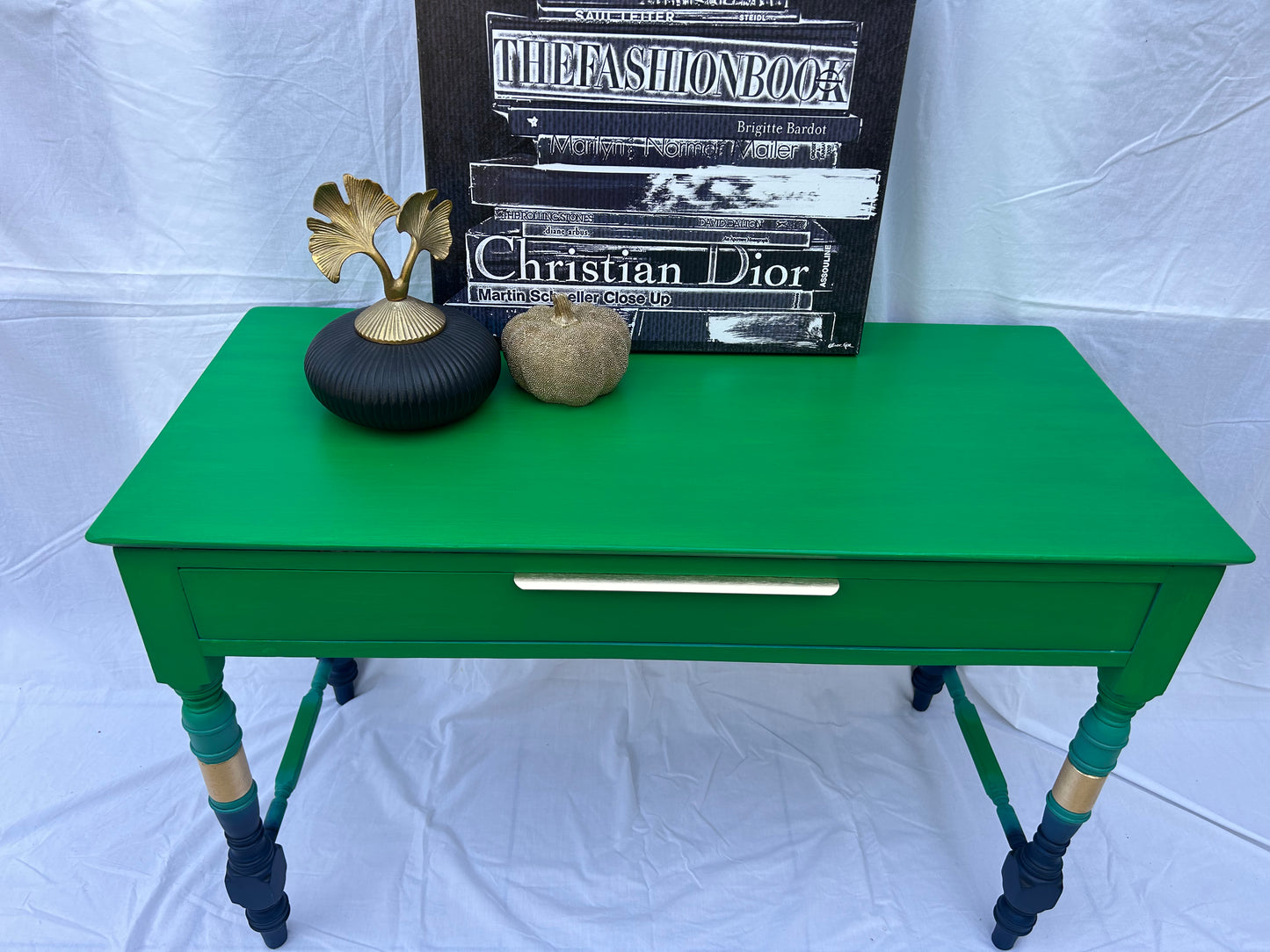 The Envy Green Console Table/Desk