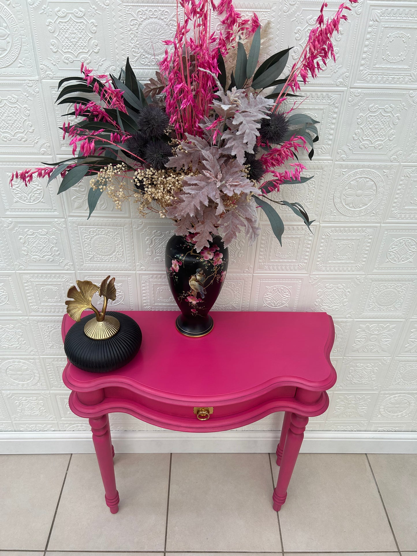 Aurora Pink Console Table