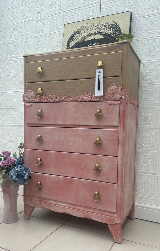 Vintage Romance Tall Chest of Drawers