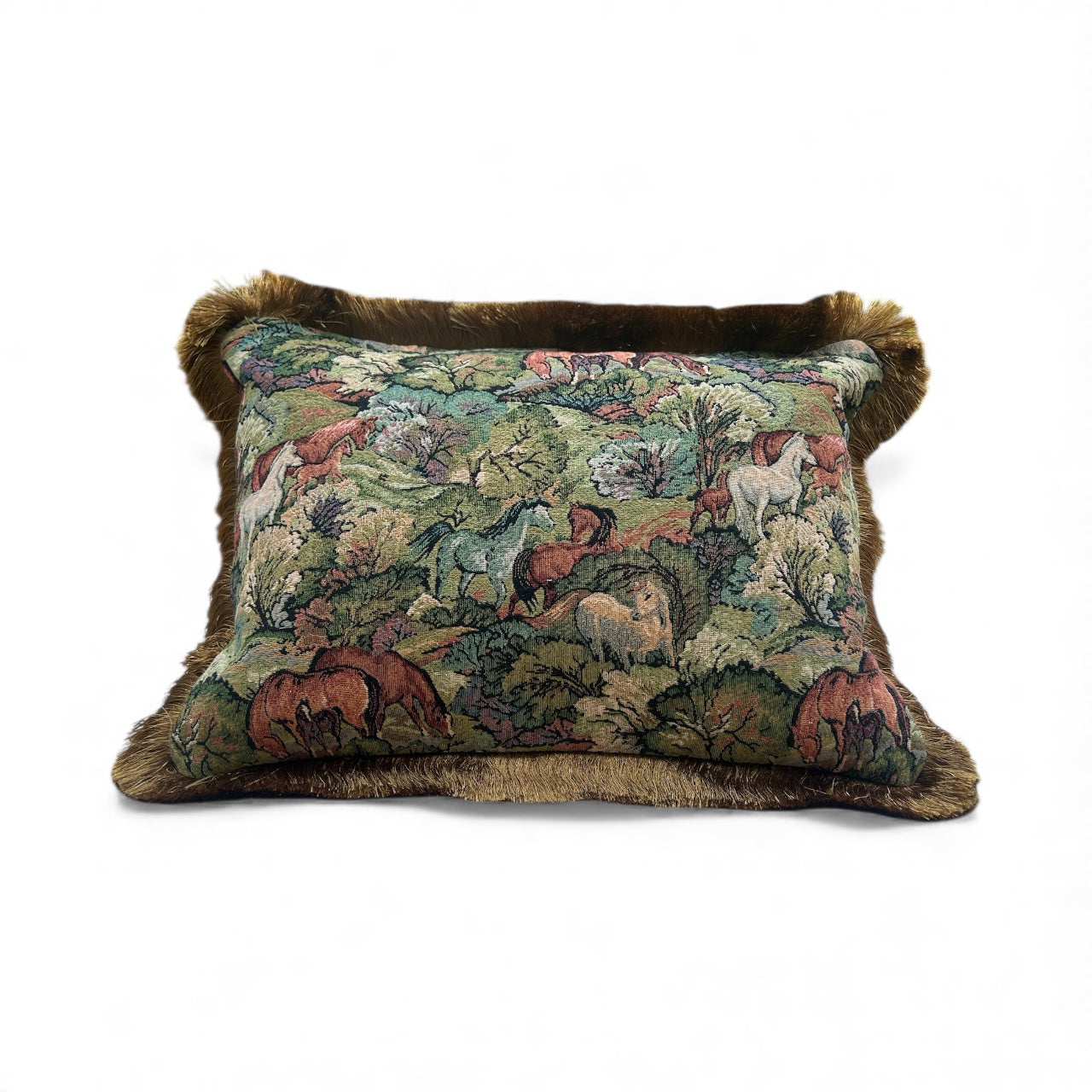 Horse Print Vintage Jacquard Cushions