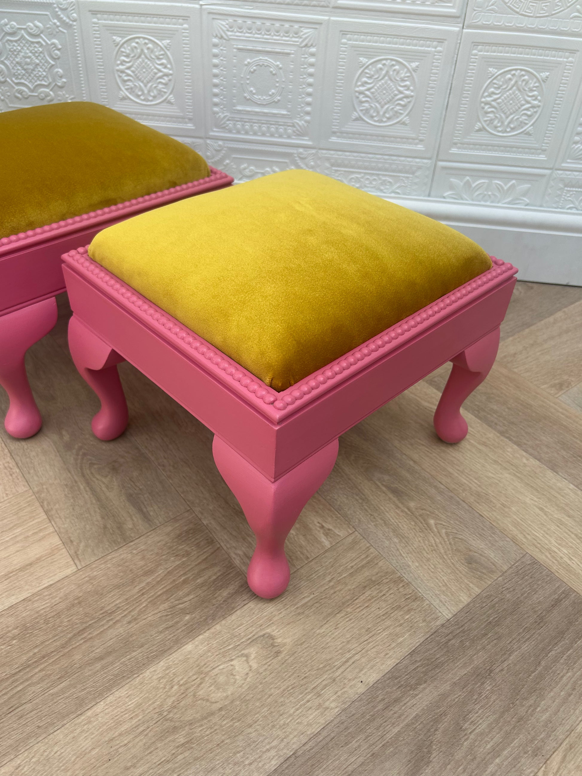 Rich Yellow Velvet Contrast