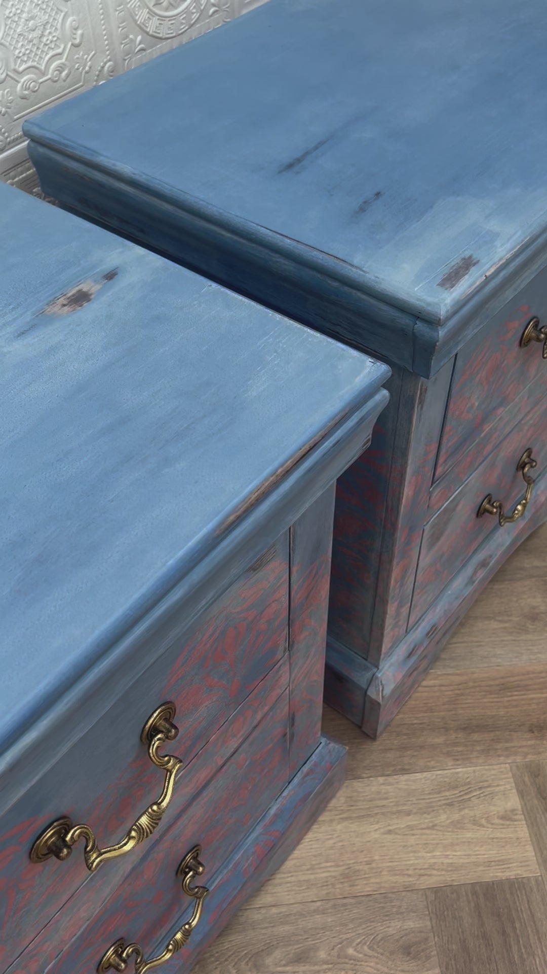 Blue Pink Nightstands