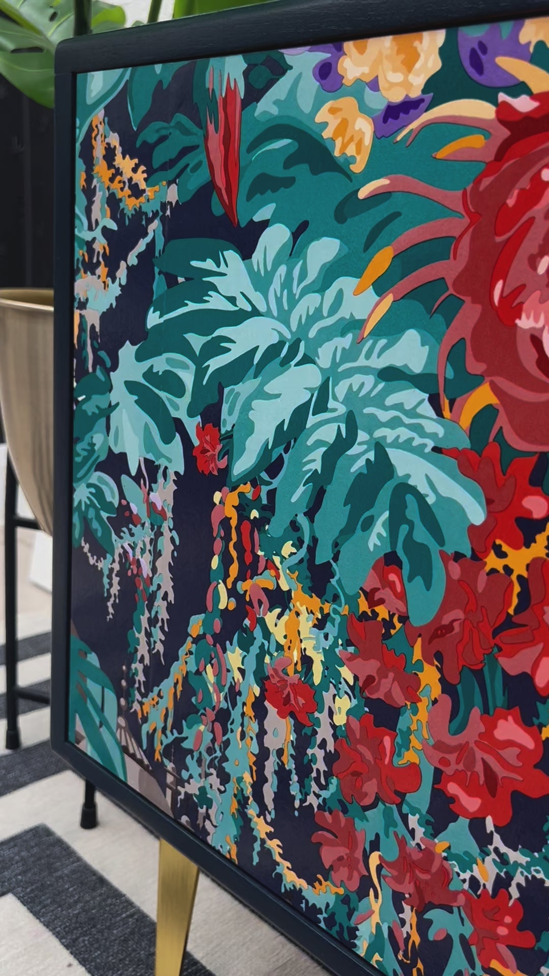 Unique Statement Mid Century Media Unit