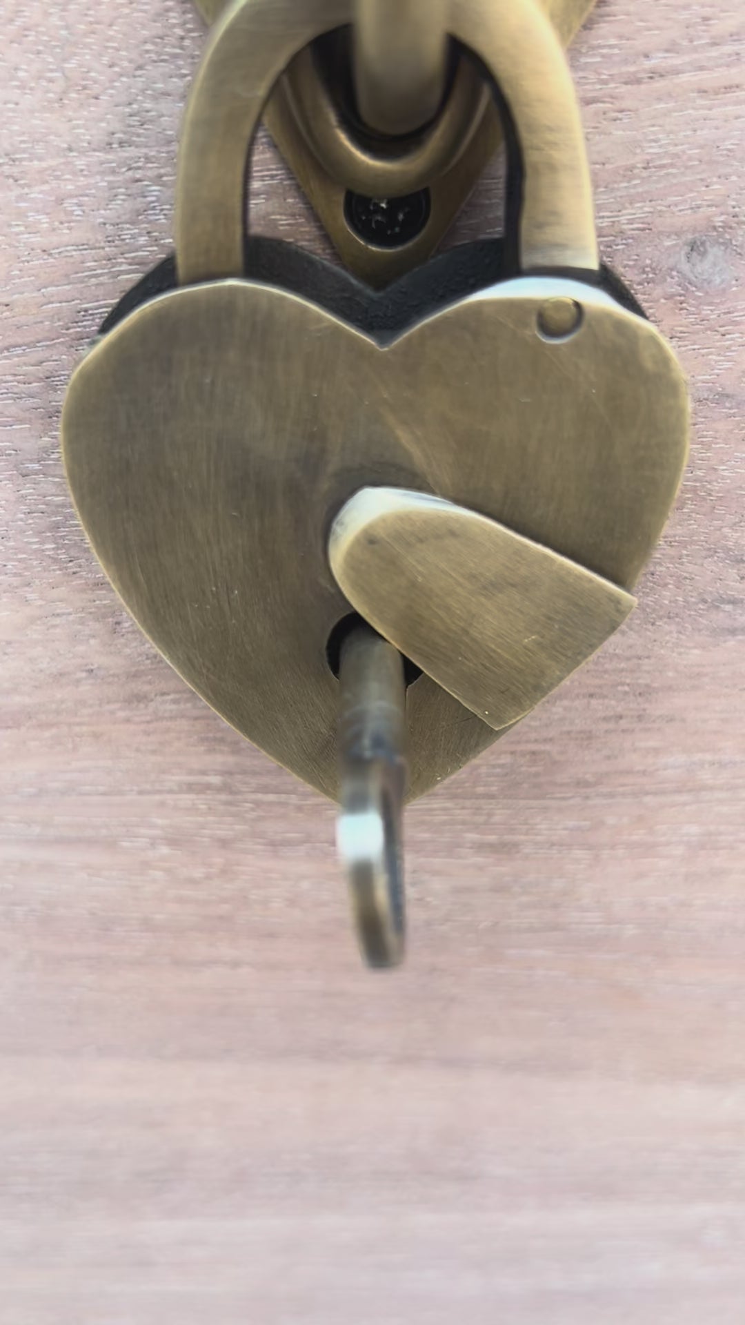 Brass Heart Padlock