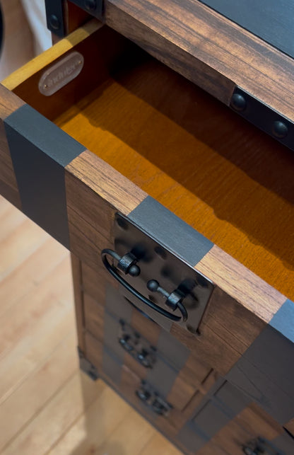 Striped Old Charm Apothecary Chest