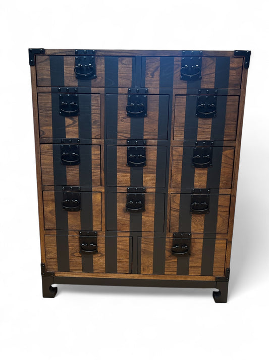 Striped Old Charm Apothecary Chest