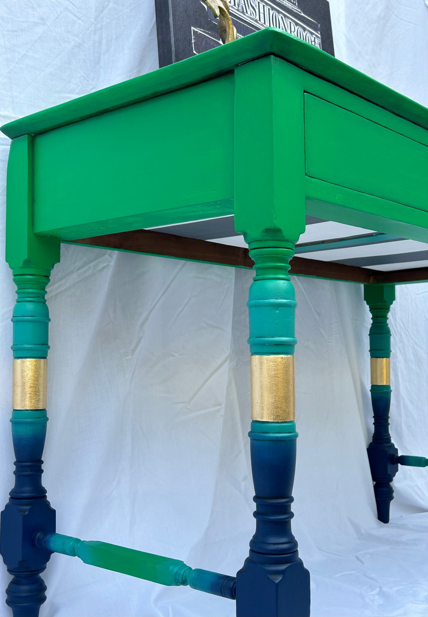 The Envy Green Console Table/Desk