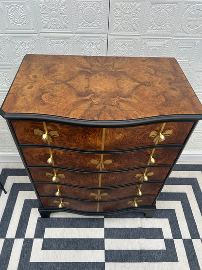Handpainted Black Trim