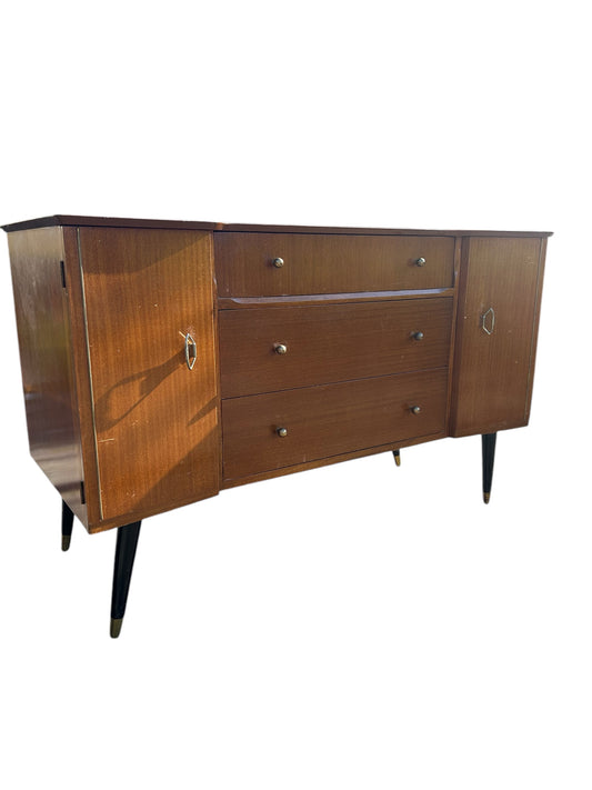 (Made to Order) Vintage Midcentury Compact Sideboard /Media Unit