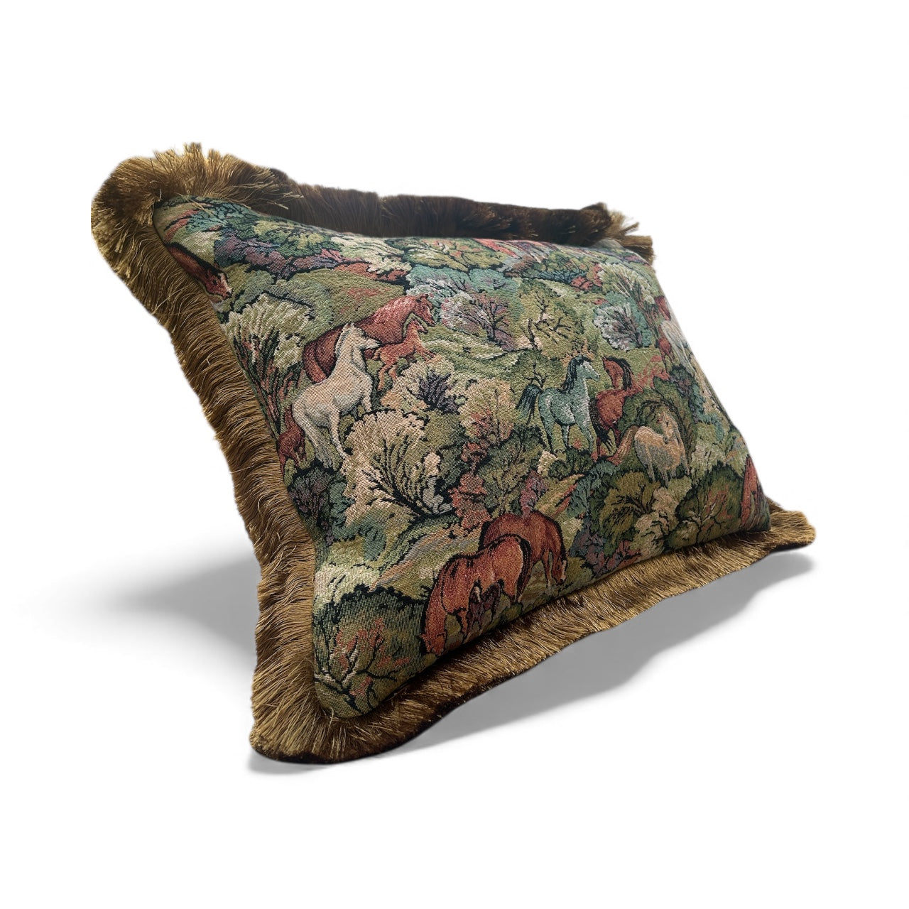 Horse Print Vintage Jacquard Cushions