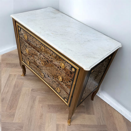 White Marble Top with Recessed Edge