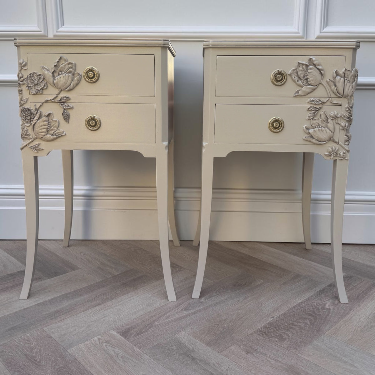 Floral, One of a kind nightstands