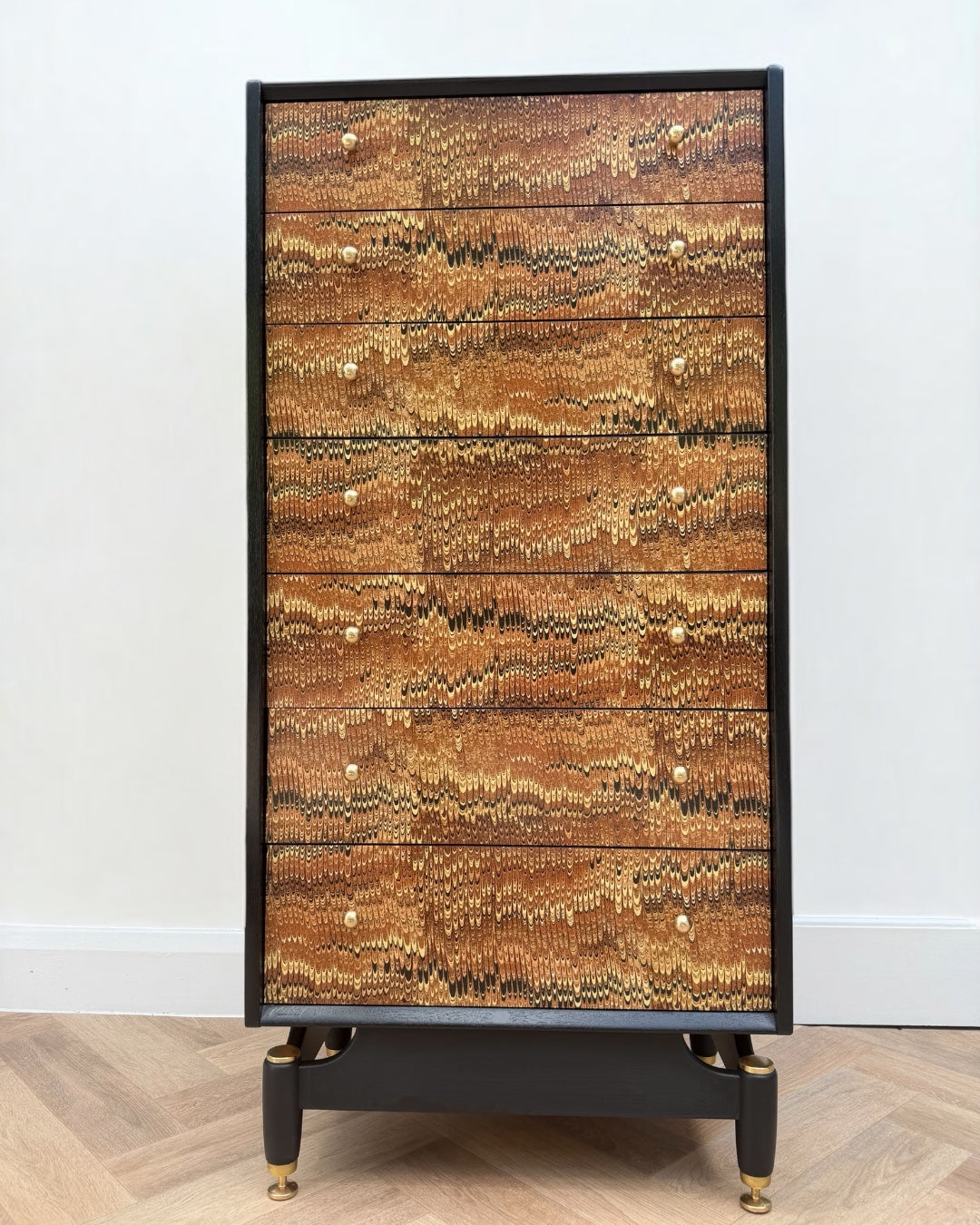 Statement G Plan Tall boy Chest of Draws
in Full Print