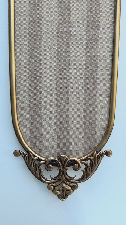 Striped Beige Pin Board