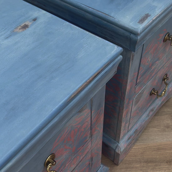 Blue Pink Nightstands