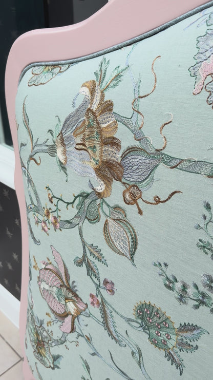 Floral Pastel Upholstered Headboard